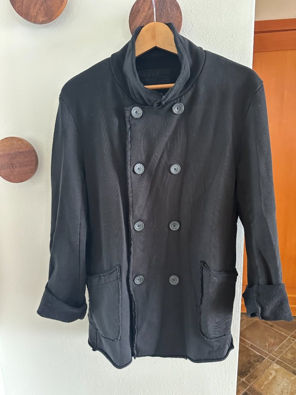 Frank & Eileen Belfast English Peacoat - size medium in Royal Navy - Picture 9 of 12
